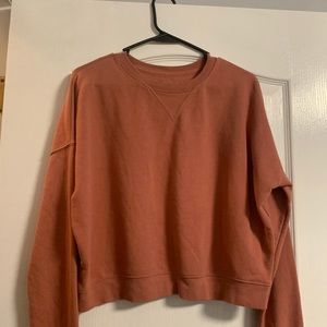 cropped sweatshirt